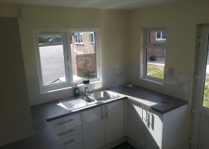 Inside the cattery kitchen and food prep area